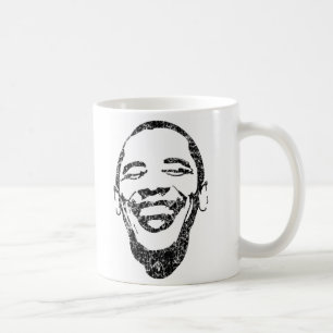 Det smittsamma leendet röstar den Obama muggen Kaffemugg