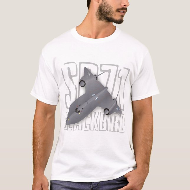 Det snabbaste supersonic spionflygplan: Blackbird T Shirt (Framsida)