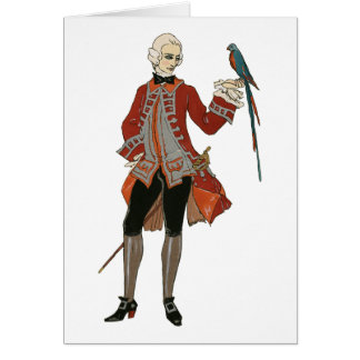 Det snobbigt och fågeln hälsningskort