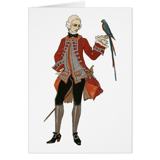 Det snobbigt och fågeln hälsningskort (Framsidan)