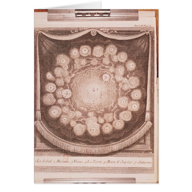 Det sol- systemet hälsningskort (Framsidan)
