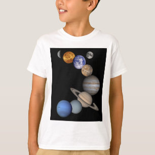 Det sol- systemet spänner våra planet tee shirt