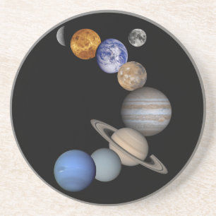 Det sol- systemet spänner våra planet underlägg