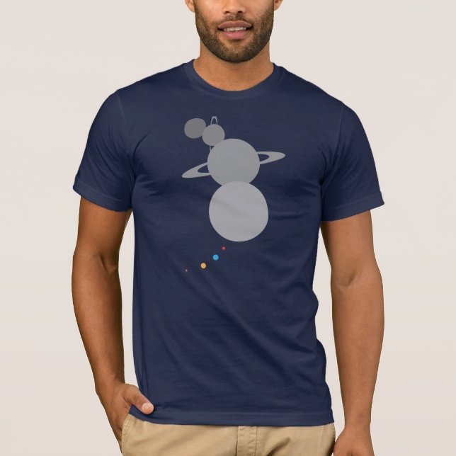 Det sol- systemet tee shirt (Framsida)