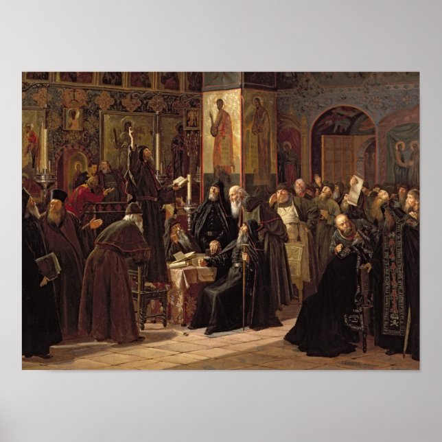 Det soloviska klostrets Revolt Poster (Framsidan)