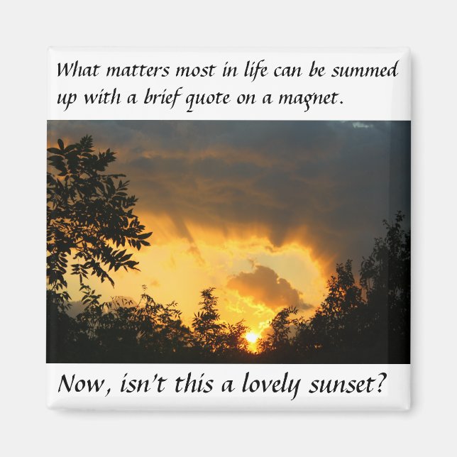 Det som betyder mest magnet (Framsidan)