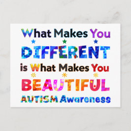 Det som gör dig annorlunda är BEAUTIFUL Vykort