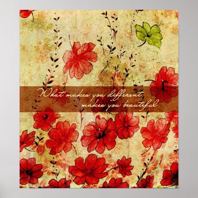 Det som gör dig annorlunda gör dig vacker poster (Framsidan)