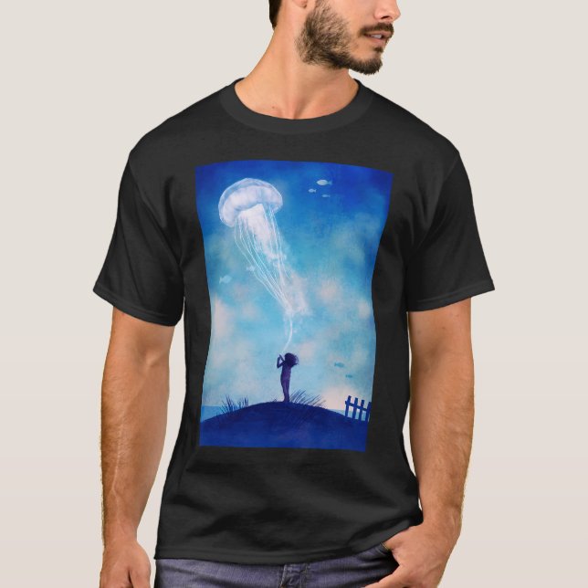 Det som hände med maneter - alternativ t shirt (Framsida)