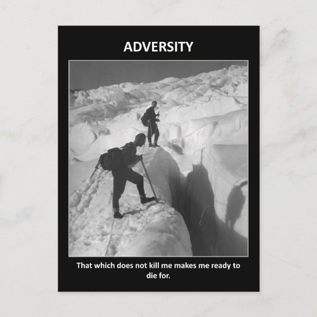 Det som inte Dödor mig gör mig starkare Vykort (Framsida)