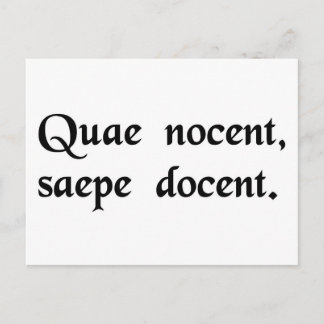 Det som ontr, instruerar ofta. vykort
