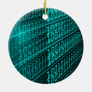DET som programmerar den binära datoren, Julgransprydnad Keramik