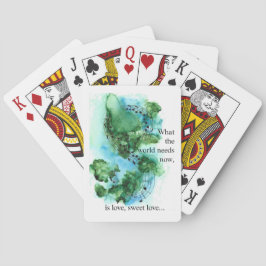 Det som världen behöver nu är kärlek kärlek... casinokort
