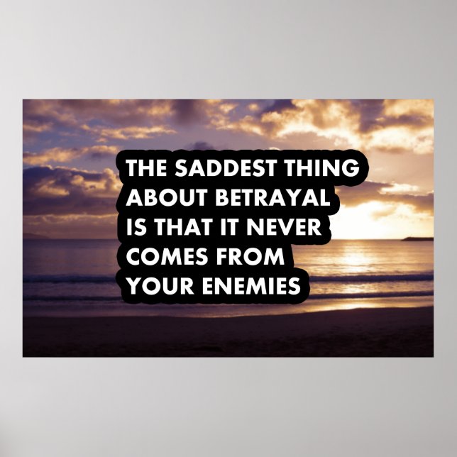 Det sorgligaste sak om svek poster (Framsidan)