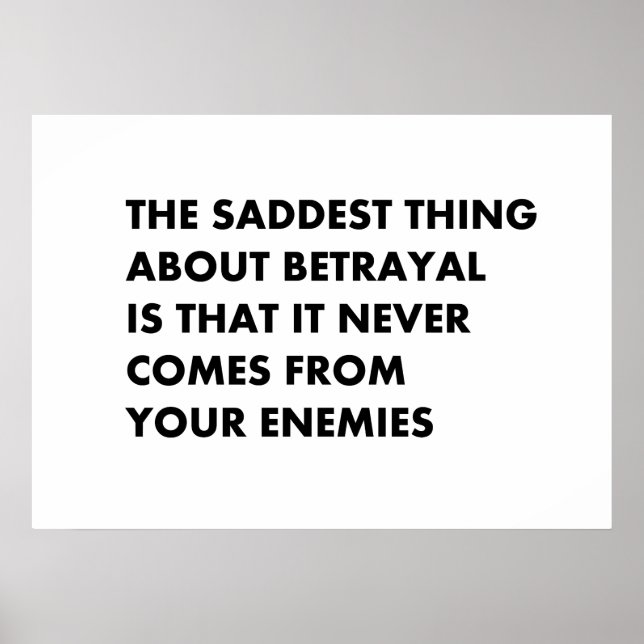 Det sorgligaste sak om svek poster (Framsidan)