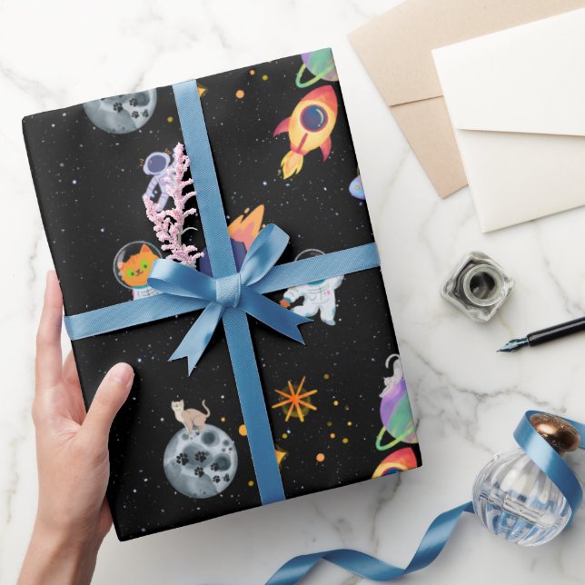 Det söta utrymmet kattunge i galaxen presentpapper (Gifting)