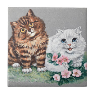 Det sötaste Pair, Louis Wain Kakelplatta