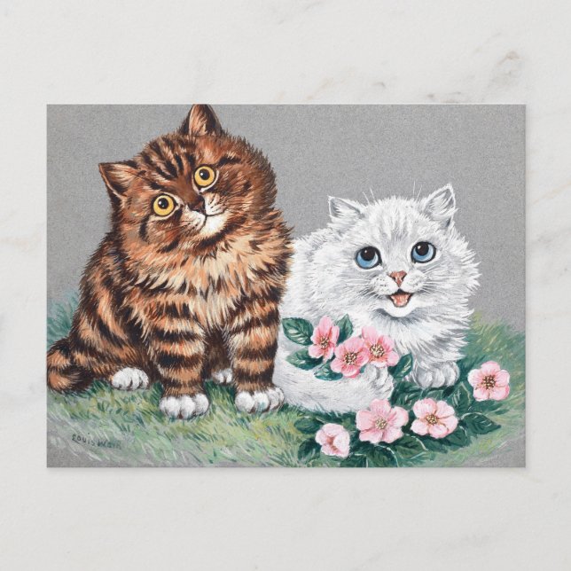 Det sötaste Pair, Louis Wain Vykort (Framsida)