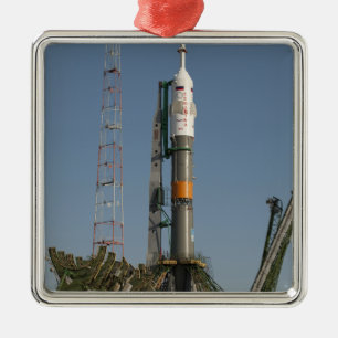 Det Soyuz raket kort efter ankomst Julgransprydnad Metall