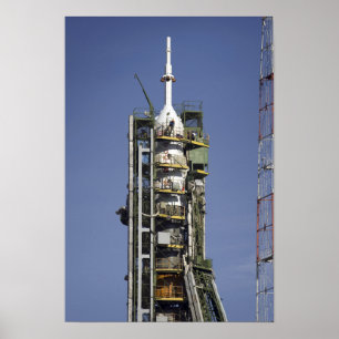 Det Soyuz raket resas upp in i placerar 3 Poster