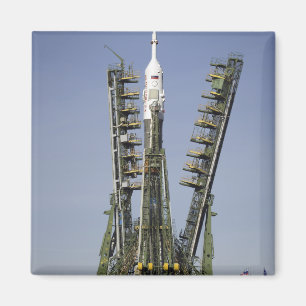 Det Soyuz raket resas upp in i placerar 4 Magnet