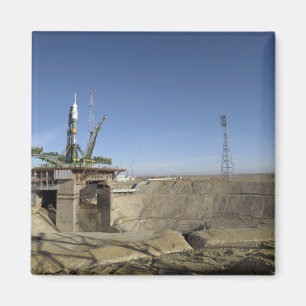 Det Soyuz raket resas upp in i placerar 5 Magnet