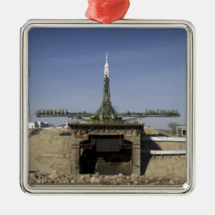 Det Soyuz raket resas upp in i placerar 6 Julgransprydnad Metall