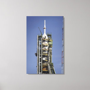 Det Soyuz raket resas upp in i placerar Canvastryck
