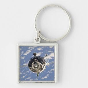 Det Soyuz TMA-01M rymdskepp Fyrkantig Silverfärgad Nyckelring