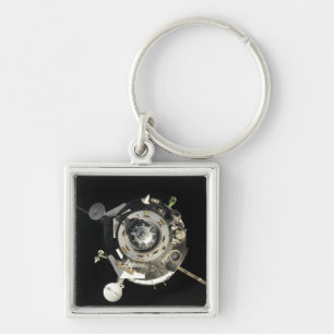 Det Soyuz TMA-17 rymdskepp Fyrkantig Silverfärgad Nyckelring