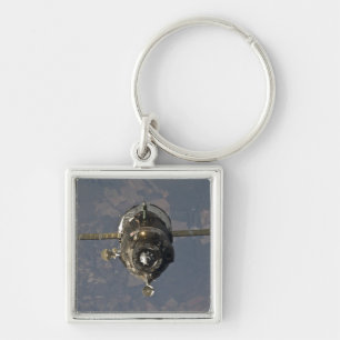 Det Soyuz TMA-19 rymdskepp 3 Fyrkantig Silverfärgad Nyckelring