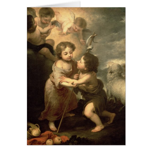 Det spädbarnKristus och Johnet The Baptist Hälsningskort (Framsidan)