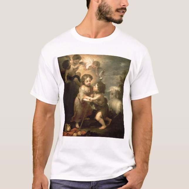 Det spädbarnKristus och Johnet The Baptist Tee Shirt (Framsida)