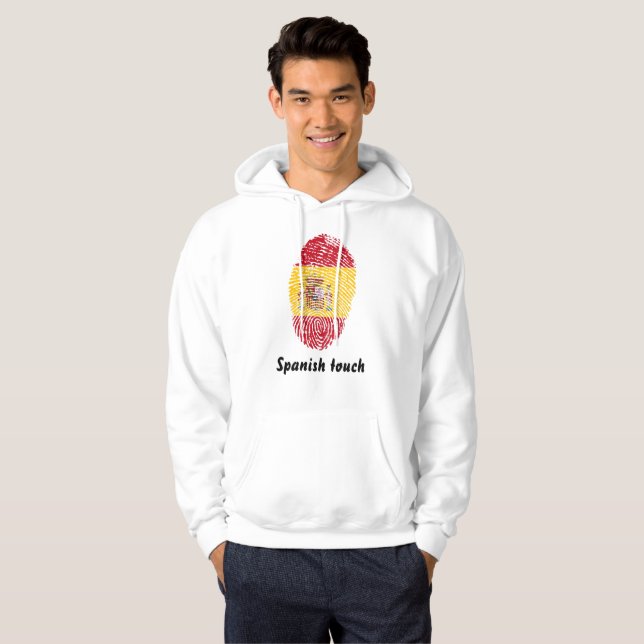 Det spanska handlag identifierar med fingeravtryck sweatshirt (Hel framsida)