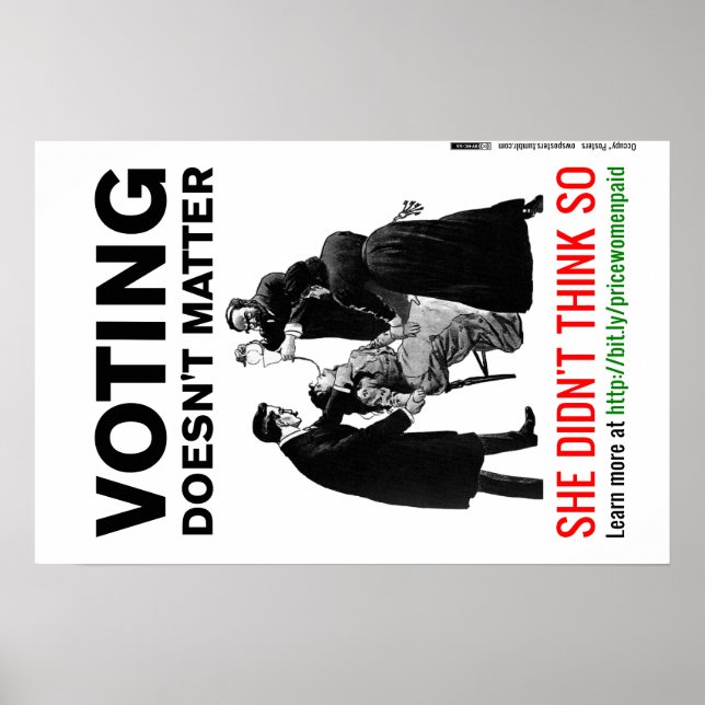 Det spelar ingen roll att rösta - hon var inte Tän Poster (Framsidan)