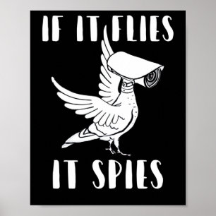 Det spisar konspirationsteoriska fåglar är inte ve poster