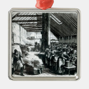 Det Spitalfields soppakök, 1867 Julgransprydnad Metall