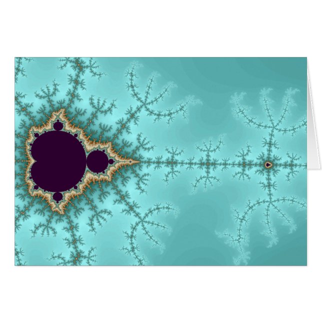 Det sprider sig - Fractal Hälsningskort (Framsidan Horizontal)