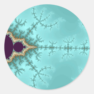 Det sprider sig - Fractal Runt Klistermärke