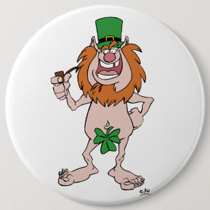Det St Patrick troll knäppas emblem Knapp