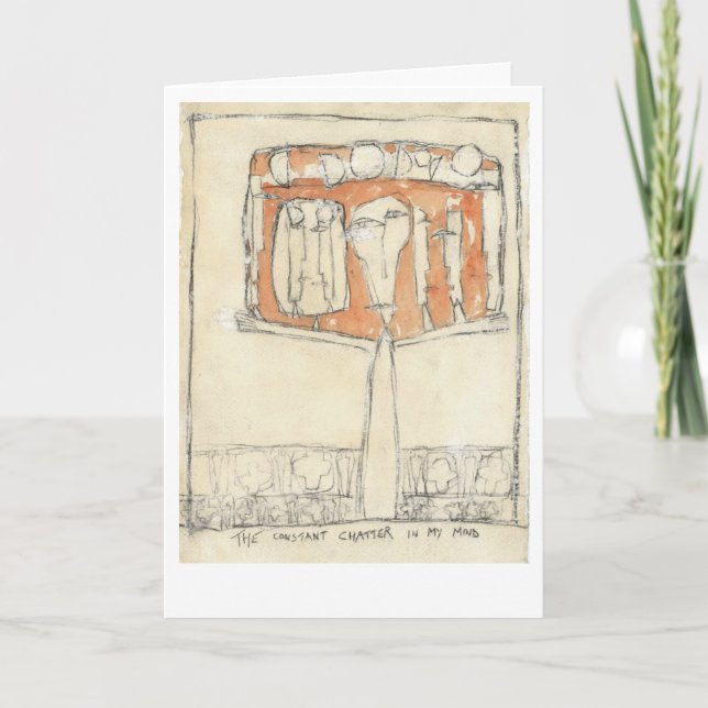 Det ständiga pratet i mitt sinne kort (Framsida)