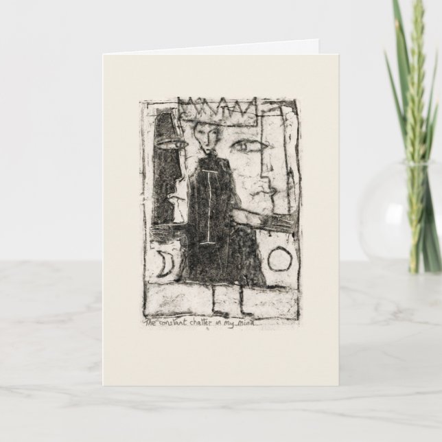 Det ständiga pratet i mitt sinne kort (Framsida)