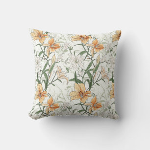 Det står skrivet i Löv, Orange Tiger Lilies Kudde