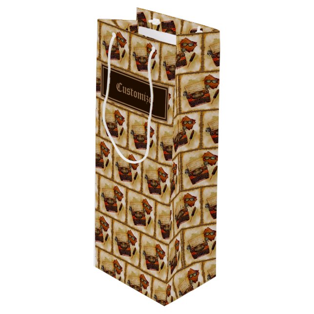 Det står skrivet Vintage Mönster (Framsidan Vinklad)