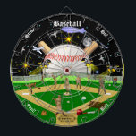 Det Starry baseballfält på nätterna Darttavla<br><div class="desc">En inspirerad dartboard för enorm baseball. Presenterar en rolig samling av baseball uppsätta som mål,  spelare och bildspråk. Underbar för traditionella pillekar eller för danande en av dina egna! Tyck om!</div>