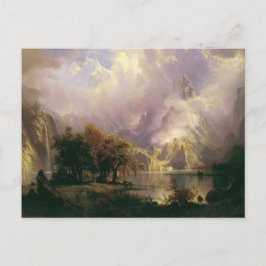Det steniga berg landskap vid Albert Bierstadt, Vykort
