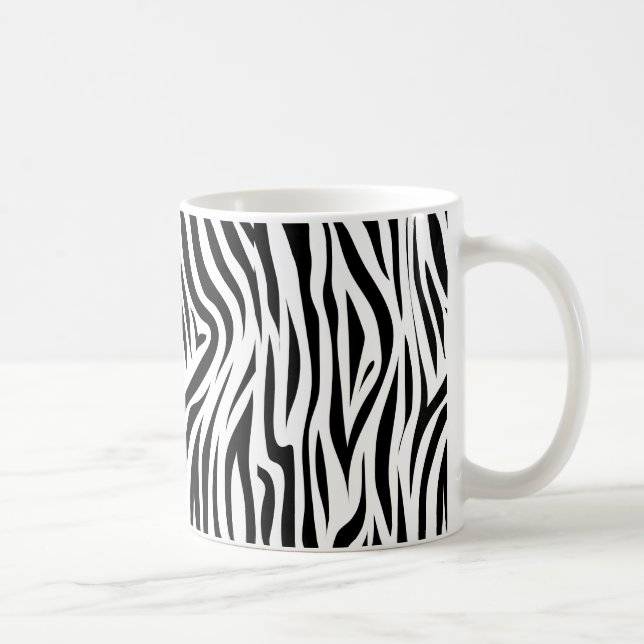 Det stilfulla zebra tryckdjur flår kaffemugg (Höger)