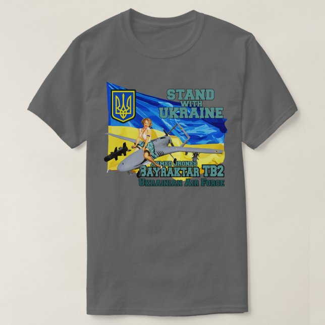 Det stolta över ukraine Bayratkar T Shirt (Design framsida)