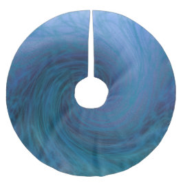 Det stora blåtthav vinkar julgrankjolen julgransmatta borstad polyester