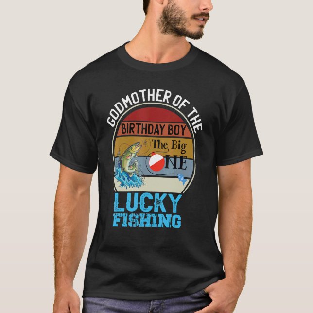 Det stora endagarstemat Fiskegudmoderns födelsedag T Shirt (Framsida)
